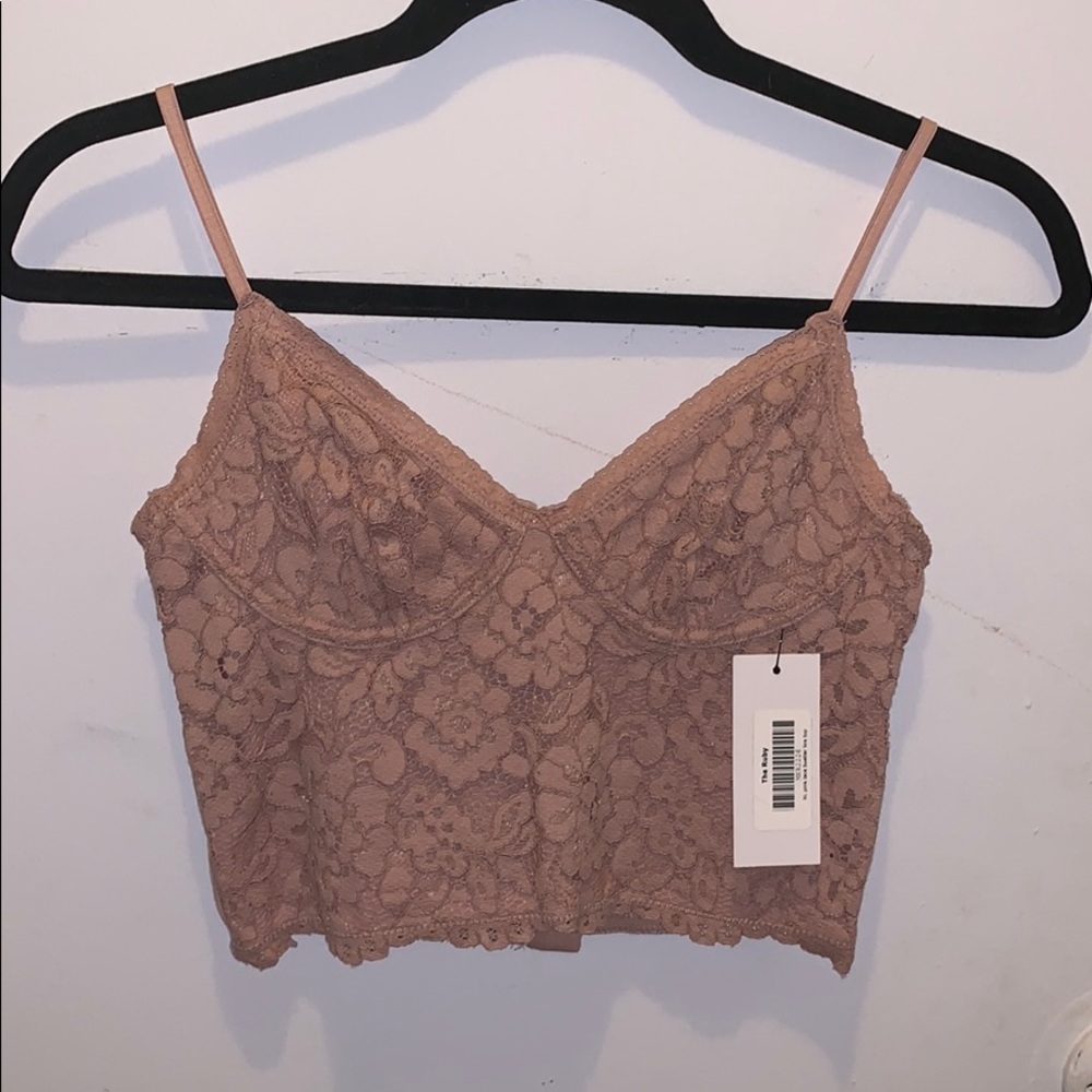 NEW pink lace top